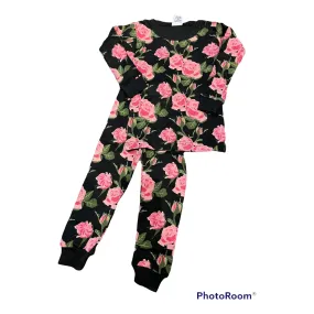 2pc pink roses pajamas