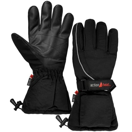 ActionHeat Men's AA Battery Heated Gloves in Black