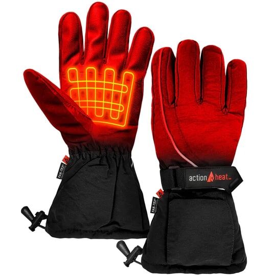 ActionHeat Men's AA Battery Heated Gloves in Black