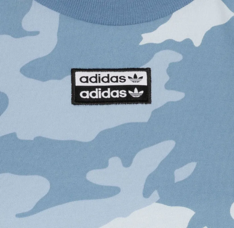 adidas  |Camouflage Sleeveless Cotton Logo Cropped Tops Baby Tees