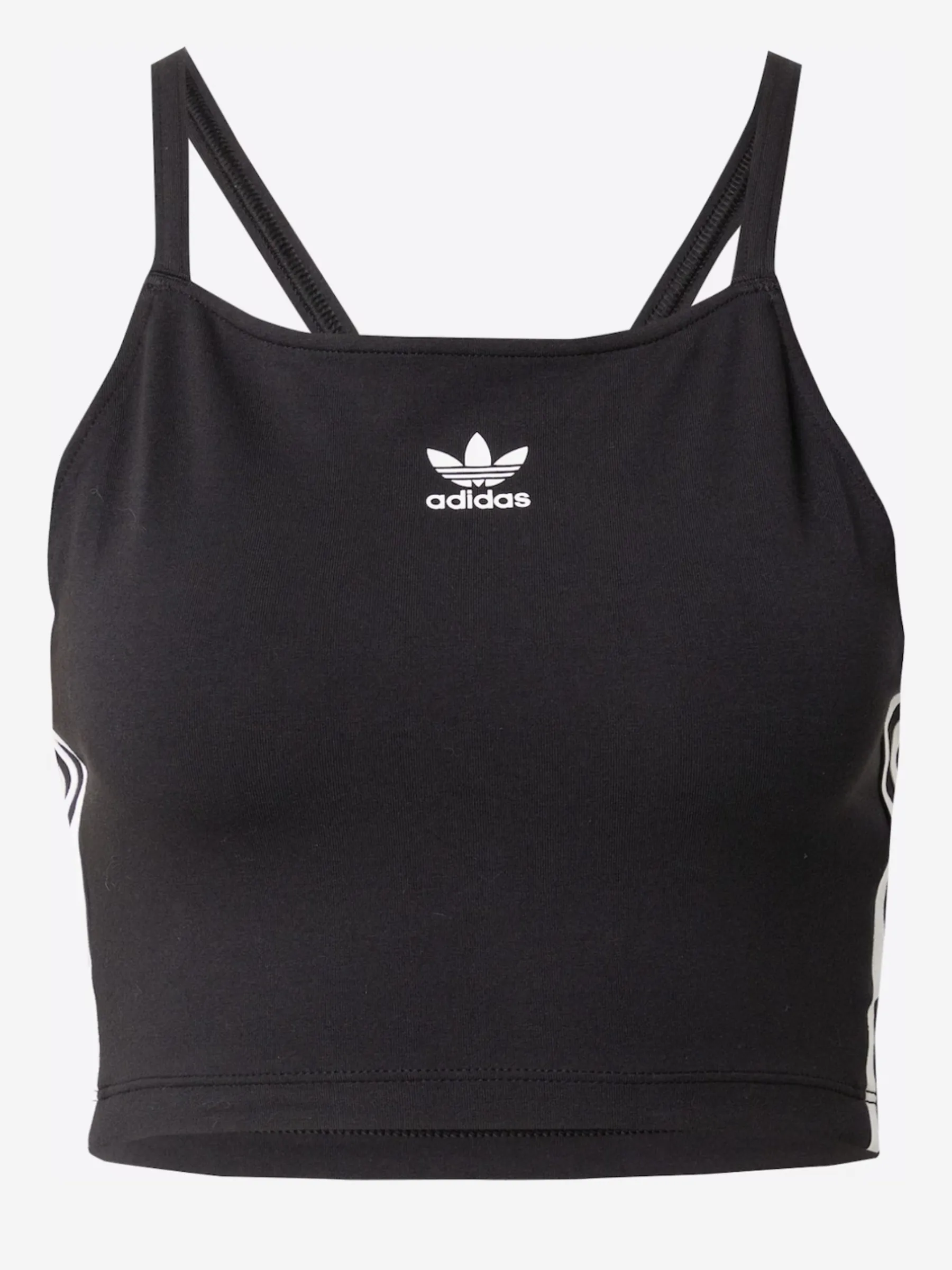 adidas  |Stripes Casual Style Plain Cotton Logo Cropped Tops