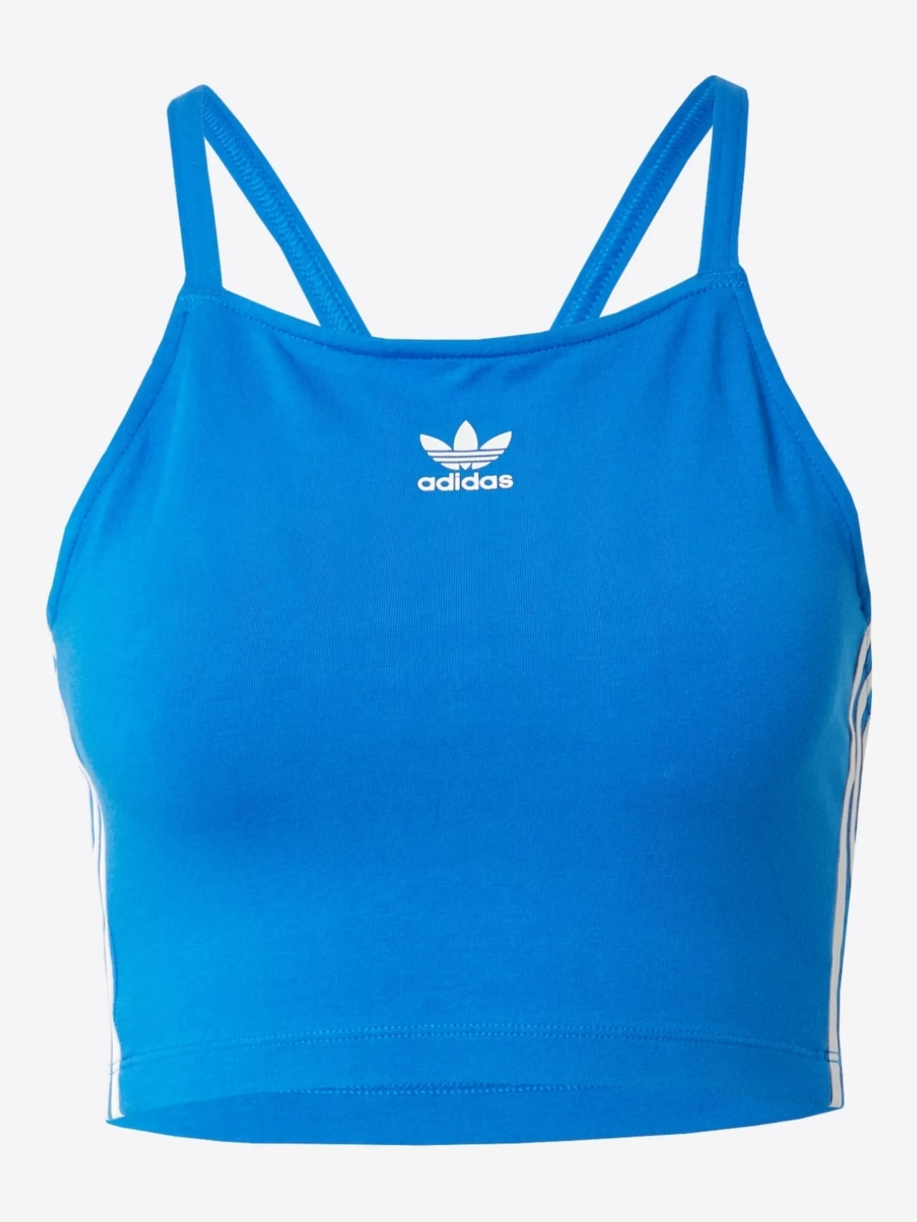 adidas  |Stripes Casual Style Plain Cotton Logo Cropped Tops