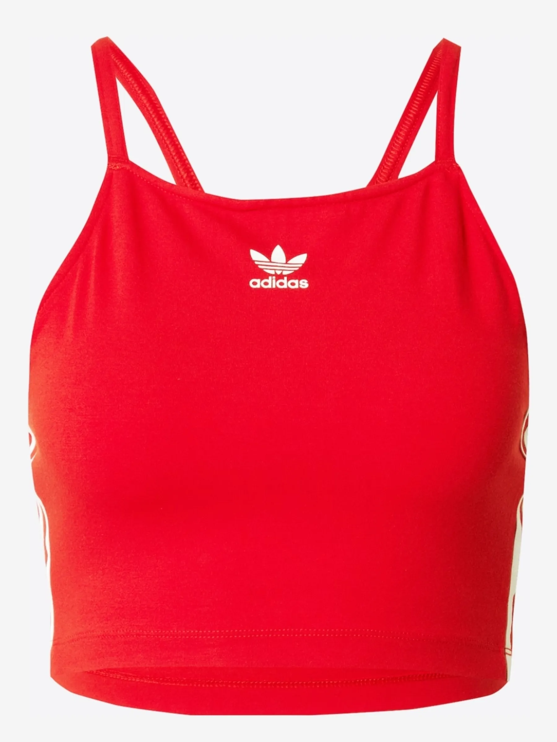 adidas  |Stripes Casual Style Plain Cotton Logo Cropped Tops