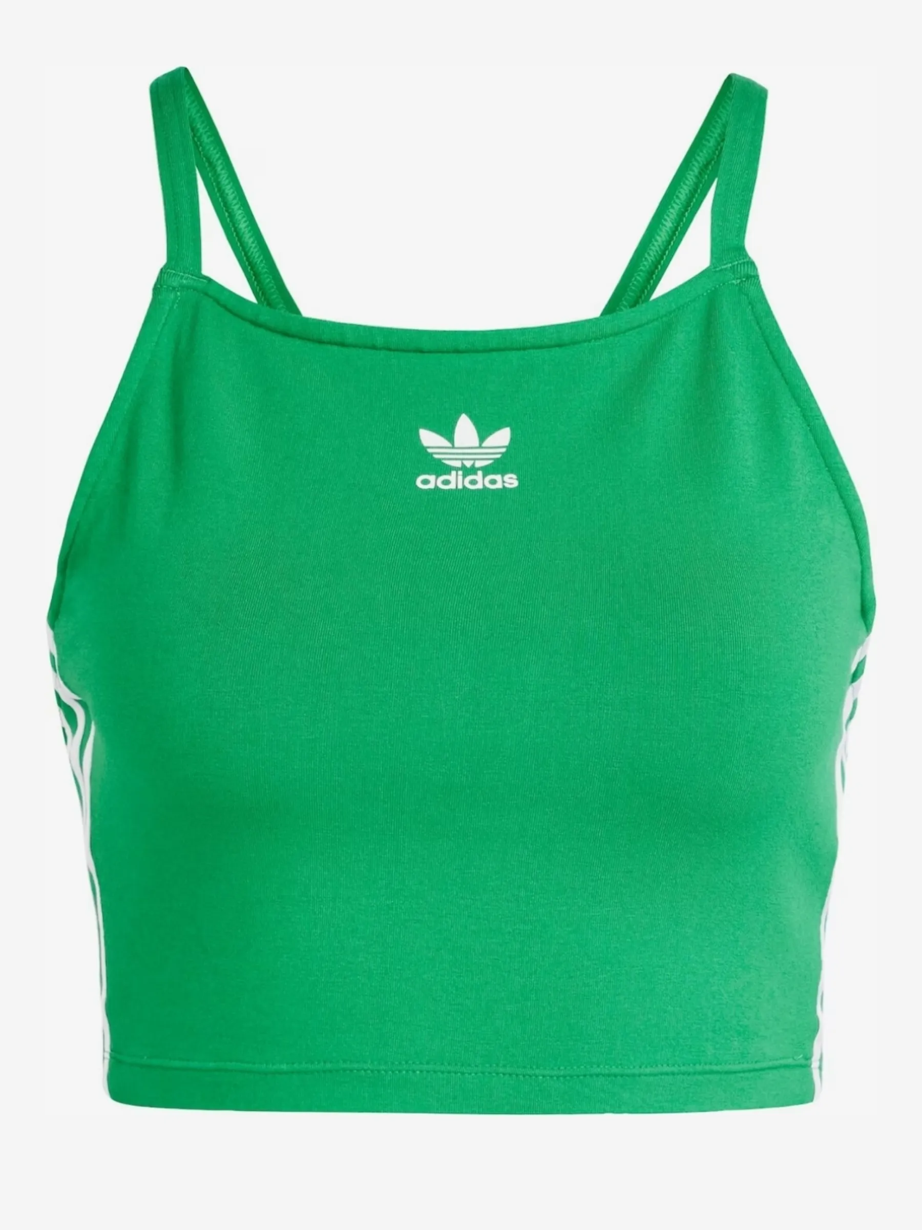 adidas  |Stripes Casual Style Plain Cotton Logo Cropped Tops