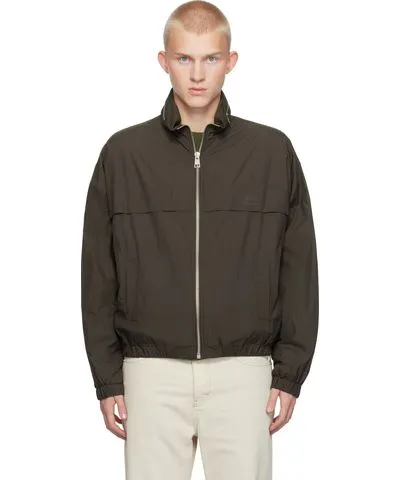 AMI PARIS Brown 'Ami Alexandre Mattiussi' Windbreaker Jacket