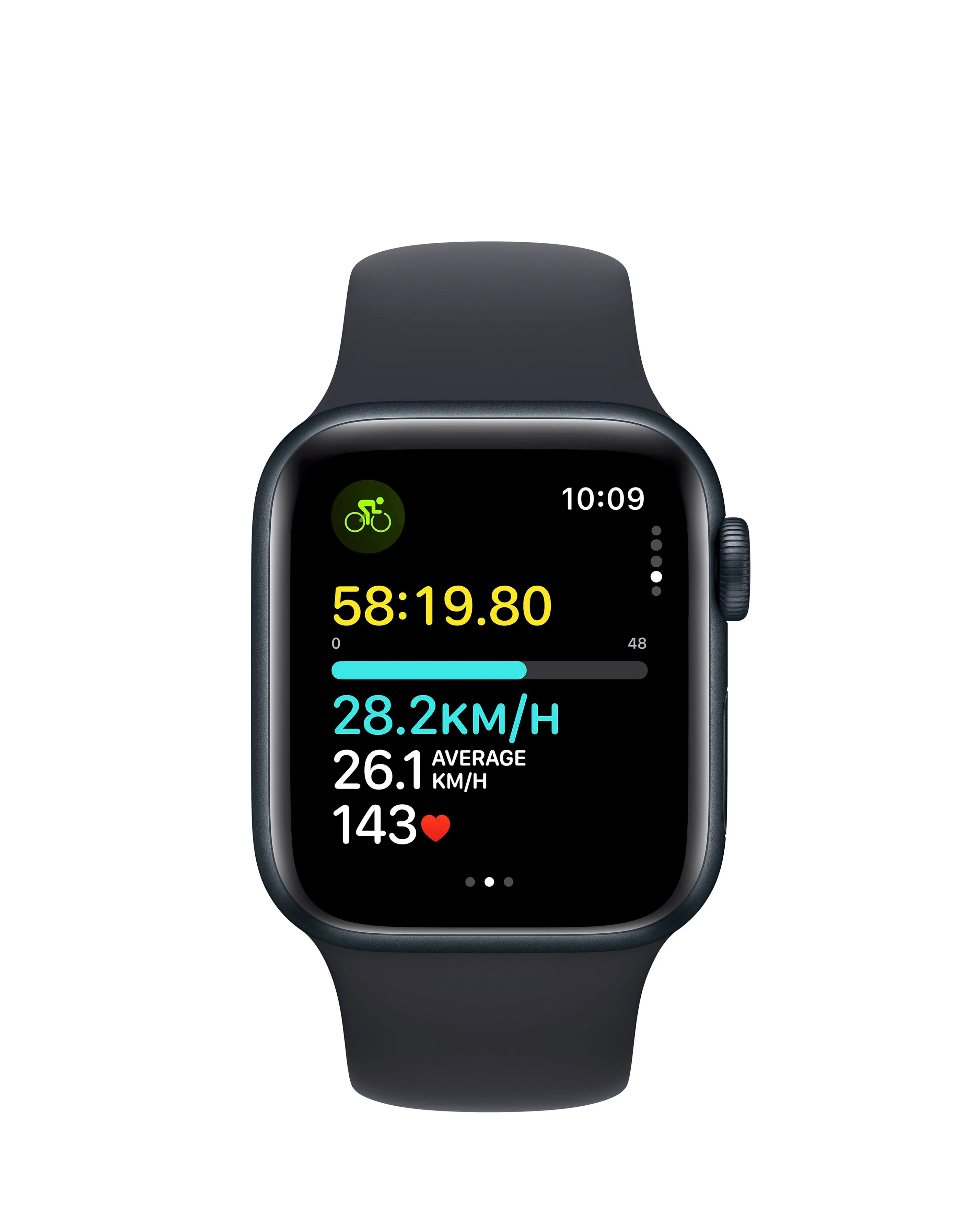 Apple Watch SE GPS 40mm Midnight Aluminium Case with Midnight Sport Band - S/M | Simply Be