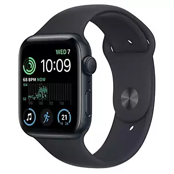 Apple Watch SE GPS 44mm Midnight Aluminium Case with Midnight Sport Band - Regular | Kaleidoscope