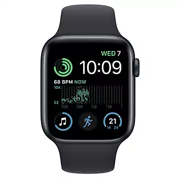 Apple Watch SE GPS 44mm Midnight Aluminium Case with Midnight Sport Band - Regular | Kaleidoscope