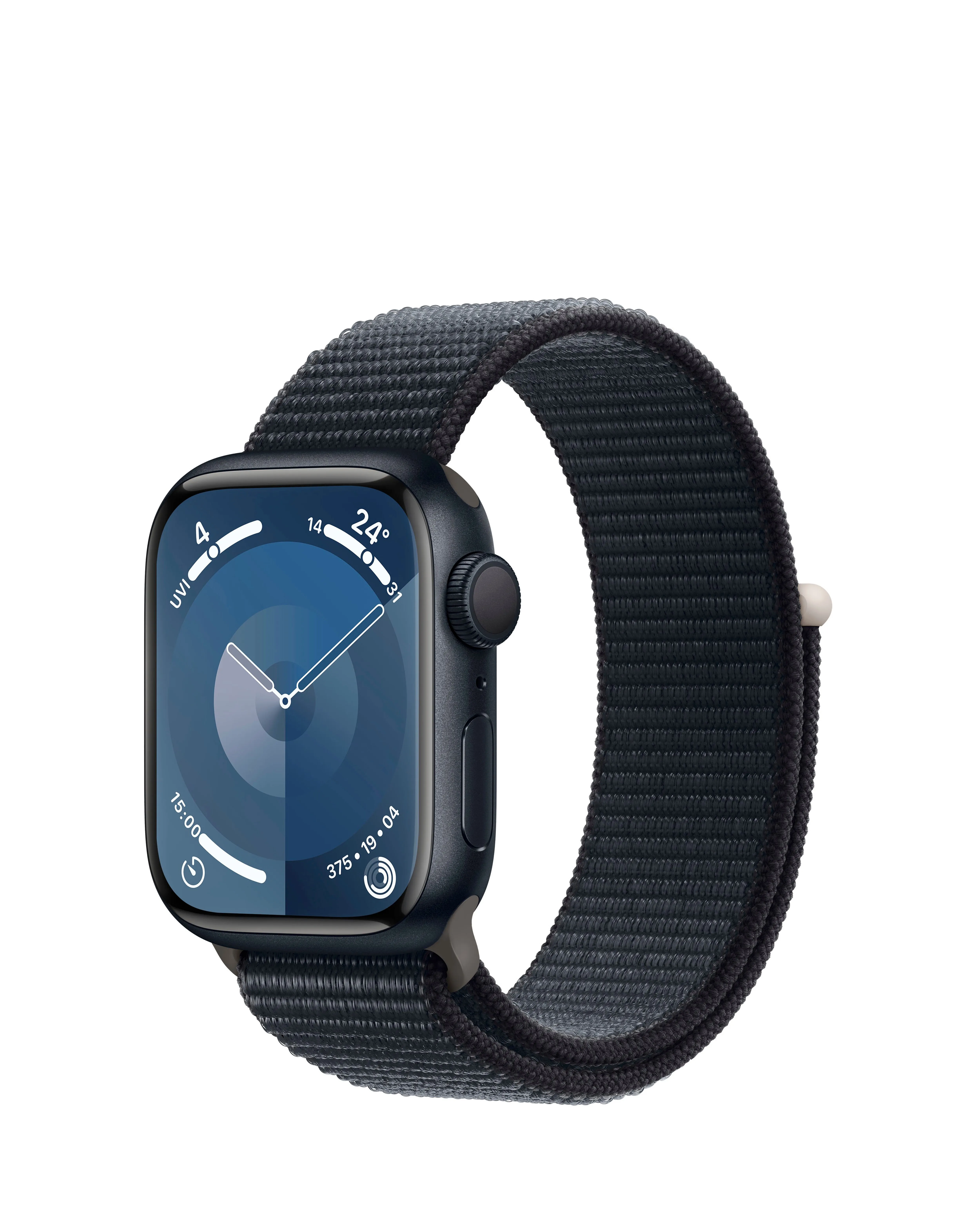 Apple Watch Series 9 GPS 41mm Midnight Aluminium Case, Midnight Sport Loop | Simply Be