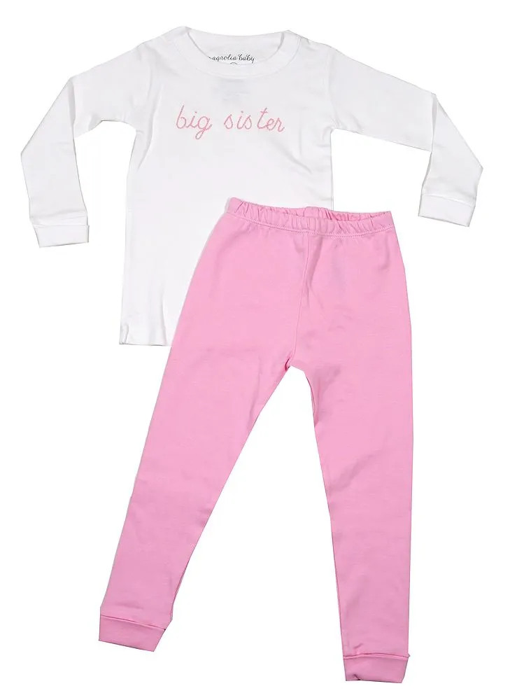 Big Sister Embroidered Pajamas