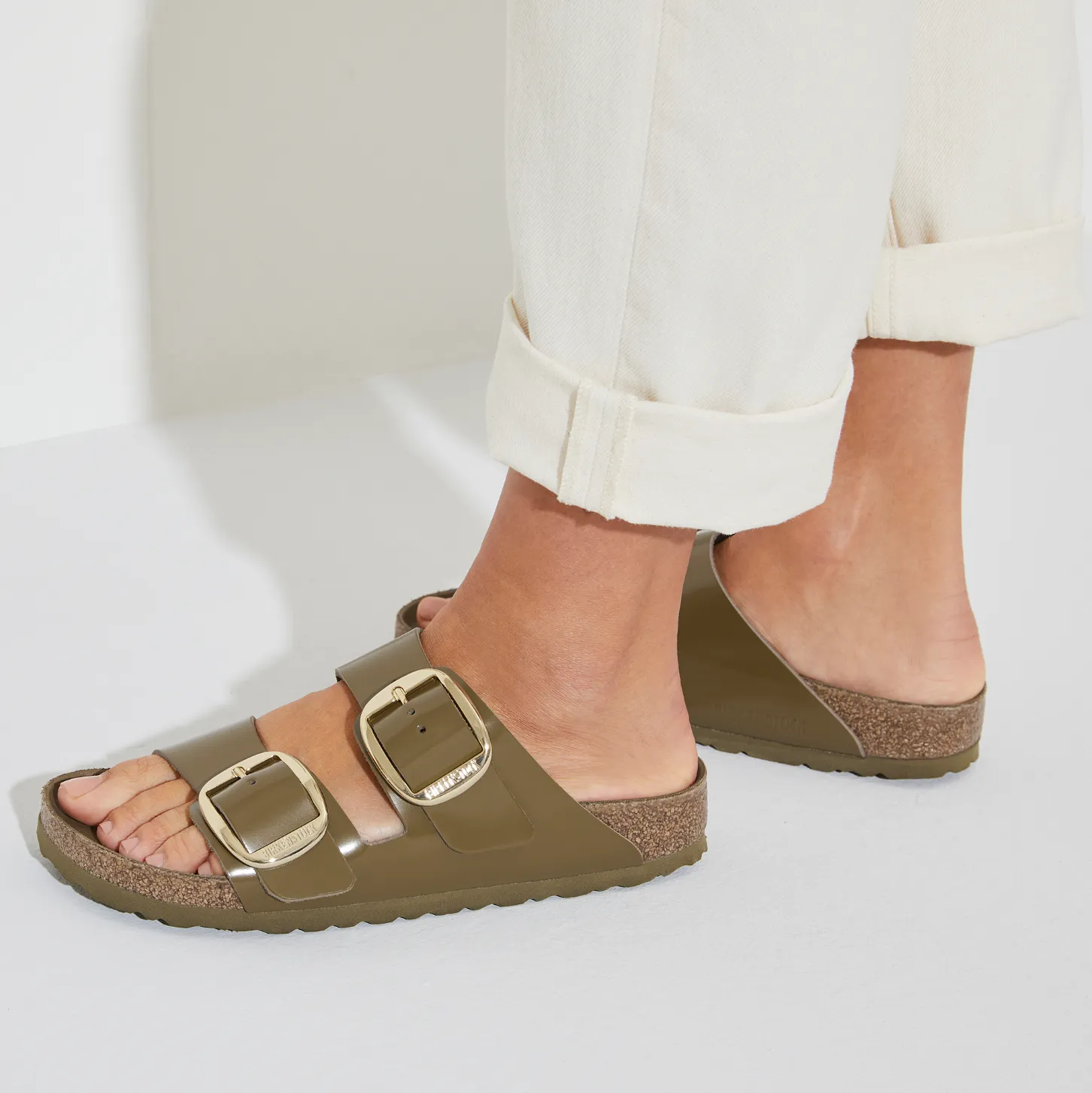 BIRKENSTOCK ARIZONA BIG BUCKLE HIGH SHINE