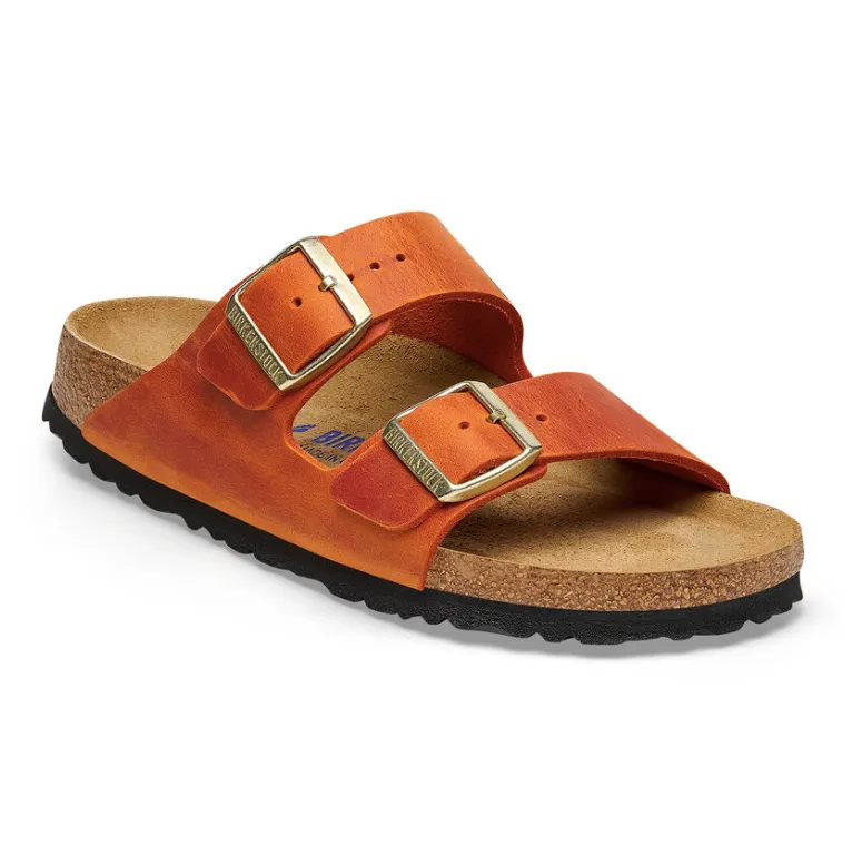 BIRKENSTOCK ARIZONA OILED LEATHER BURNT ORANGE