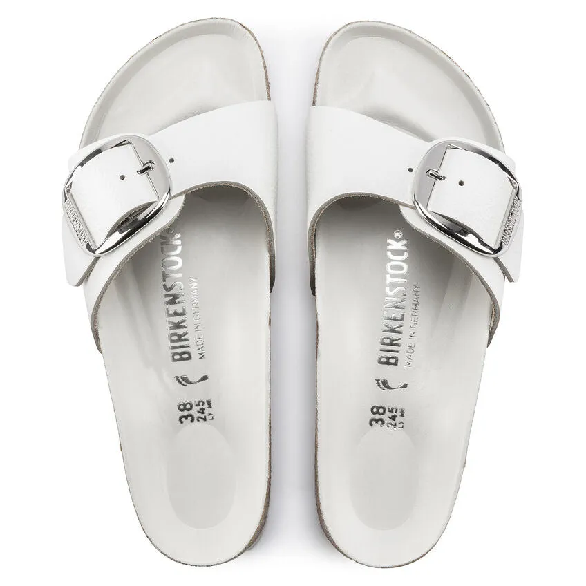 BIRKENSTOCK MADRID BIG BUCKLE WHITE LEATHER