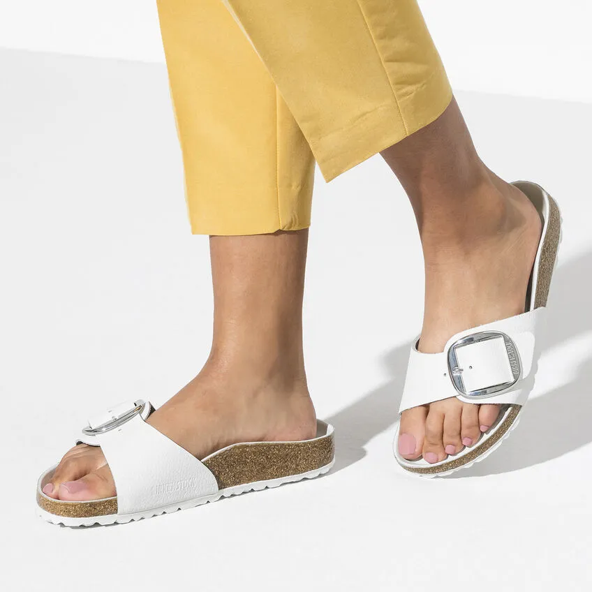 BIRKENSTOCK MADRID BIG BUCKLE WHITE LEATHER