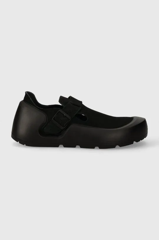 Birkenstock nubuck half-shoes Reykjavik black color 1027471