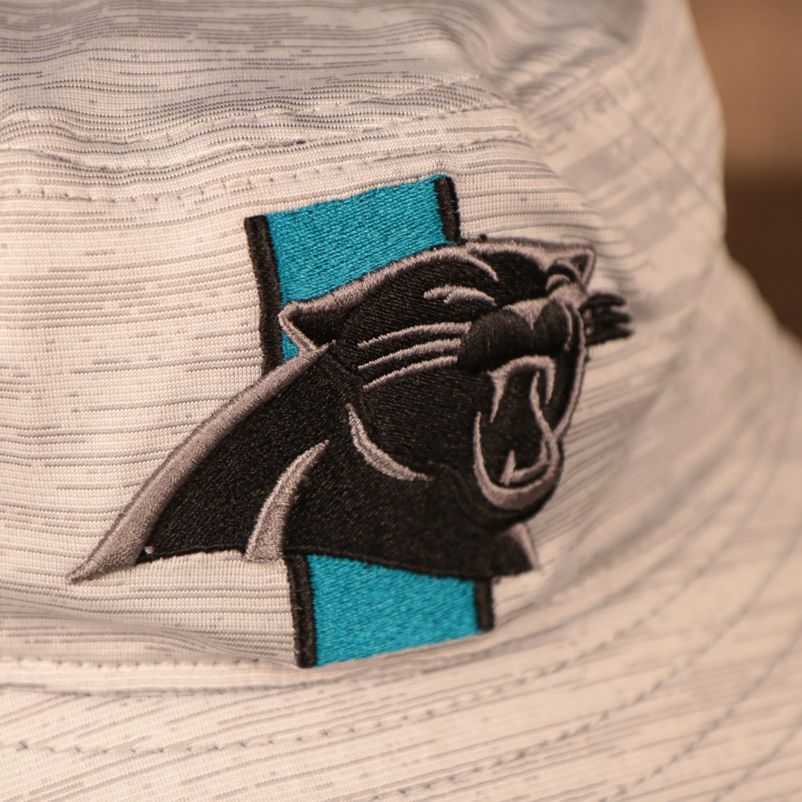 Carolina Panthers 2021 NFL On Field Training Camp Gray Bucket Hat | 2021 NFL Training Panthers Boonie Hat