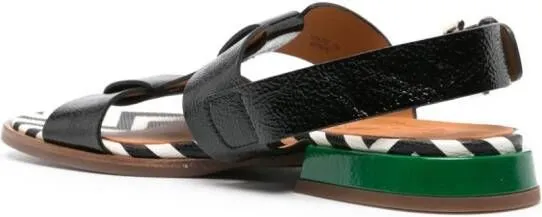 Chie Mihara Wayway buckle-fastening leather sandals Black