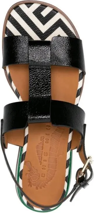 Chie Mihara Wayway buckle-fastening leather sandals Black