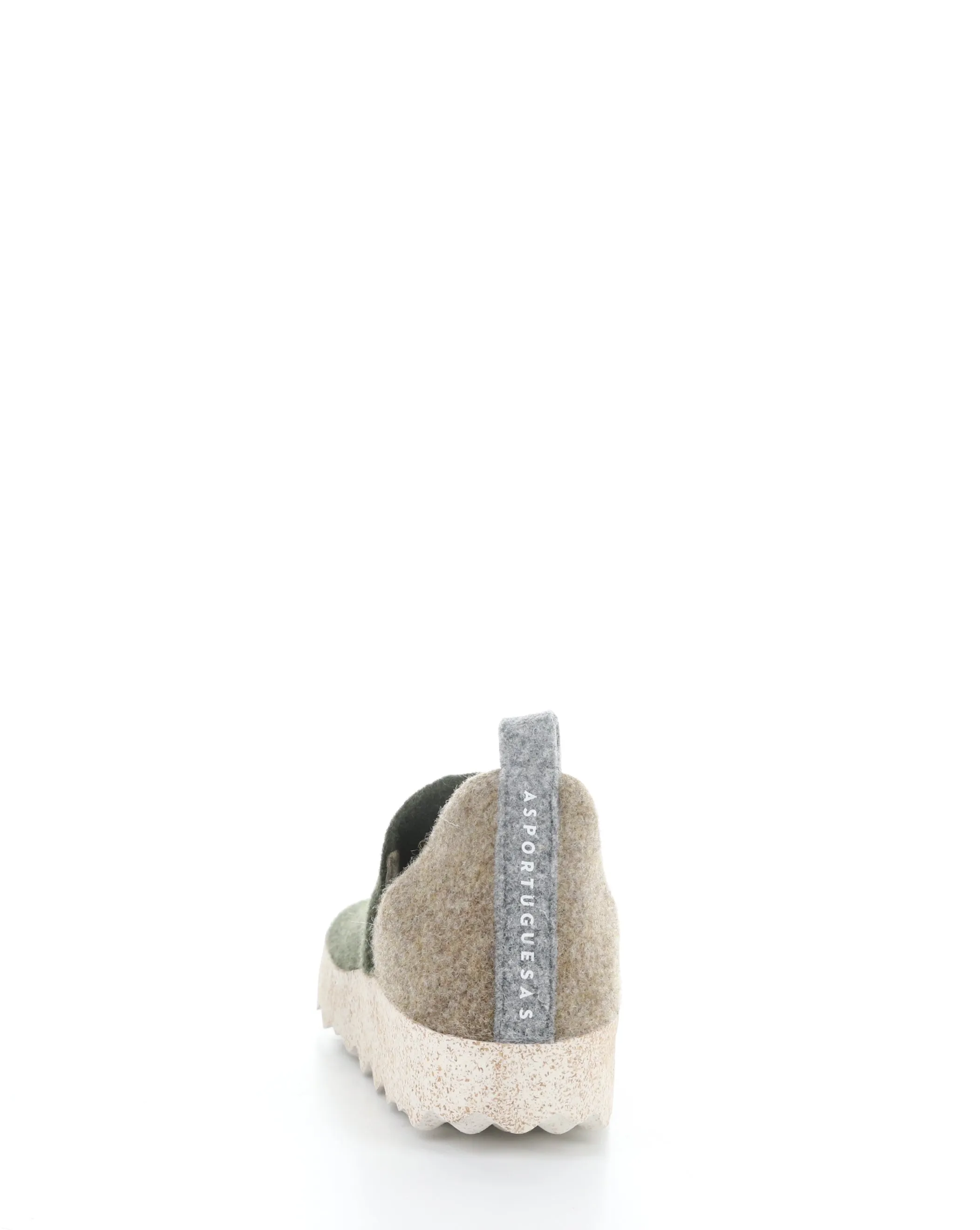 CITY089ASPM 006 MILITARY GREEN/TAUPE Round Toe Shoes