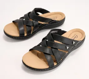 Clarks Collection Adjustable Leather Sandals -Laurieann Bali