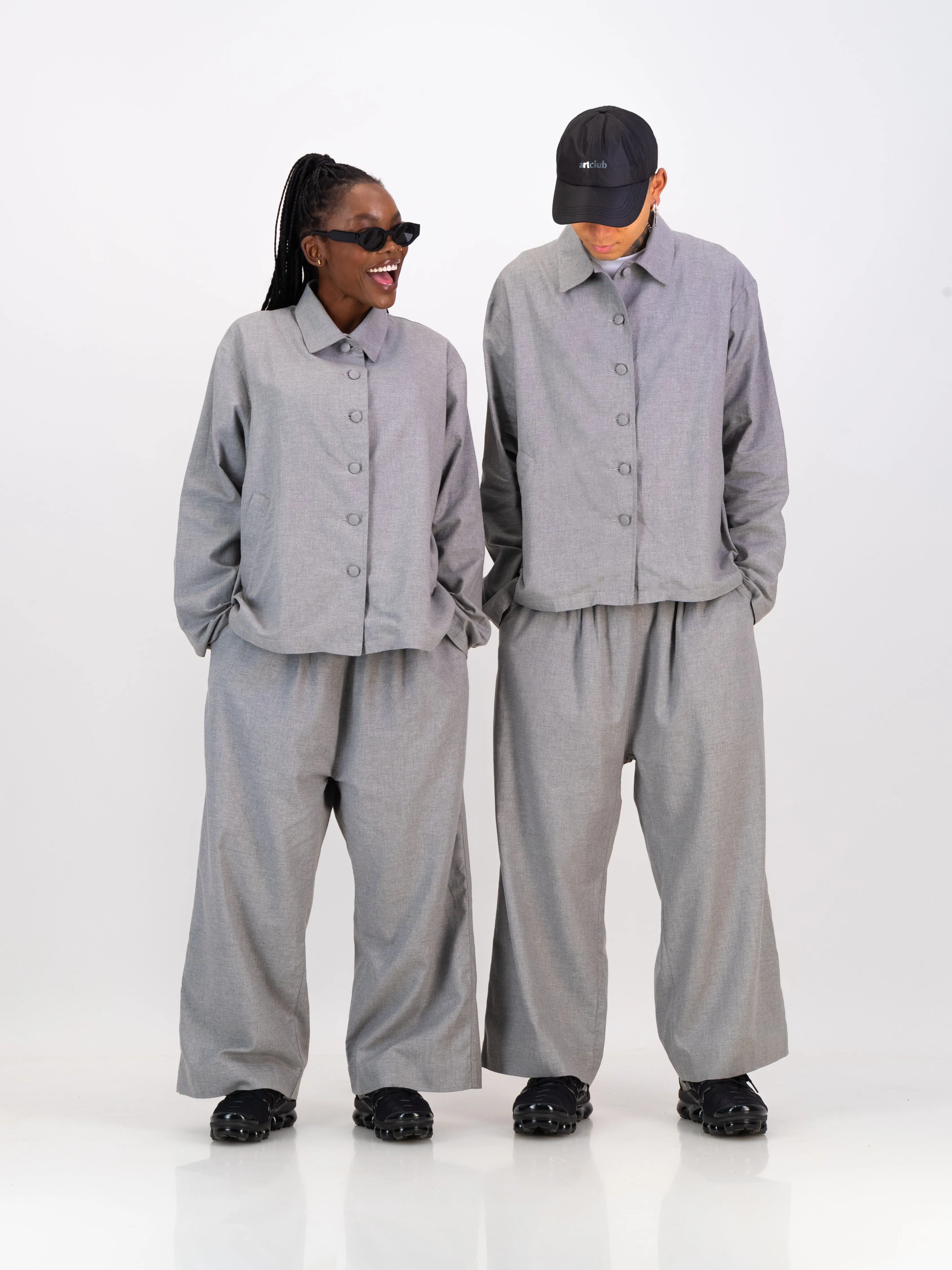 Cocoon Suit Trouser - Grey