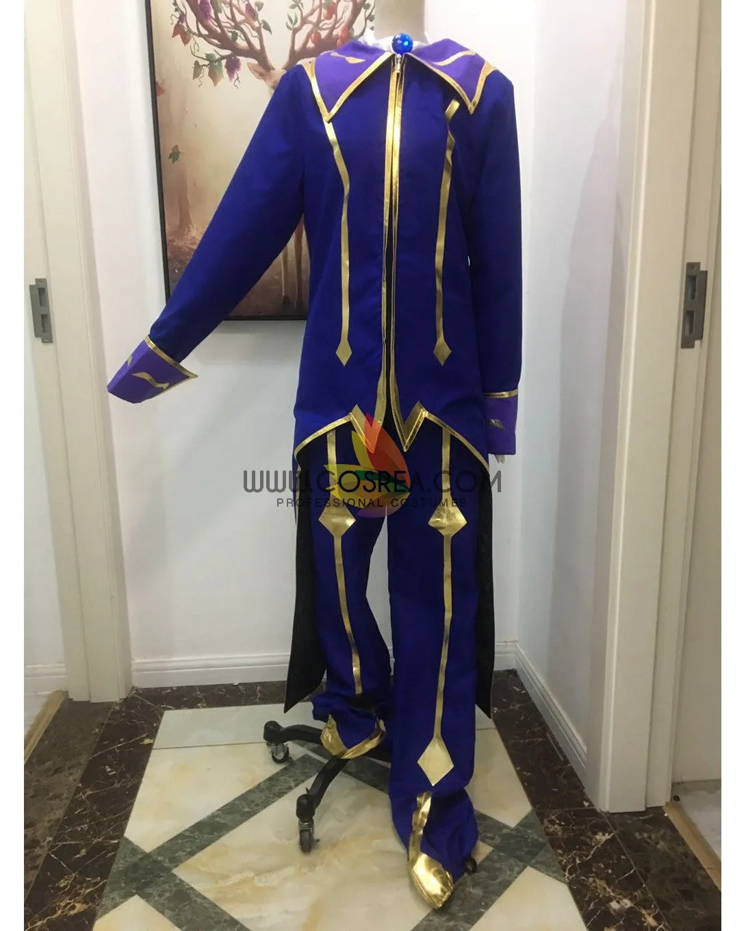 Code Geass Zero Uniform Fabric Cosplay Costume