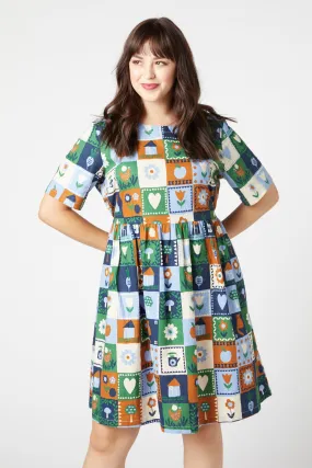 Cottage Charm Smock Dress