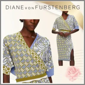 DIANE von FURSTENBERG  |V-Neck Cropped Tops V-neck & Crew neck