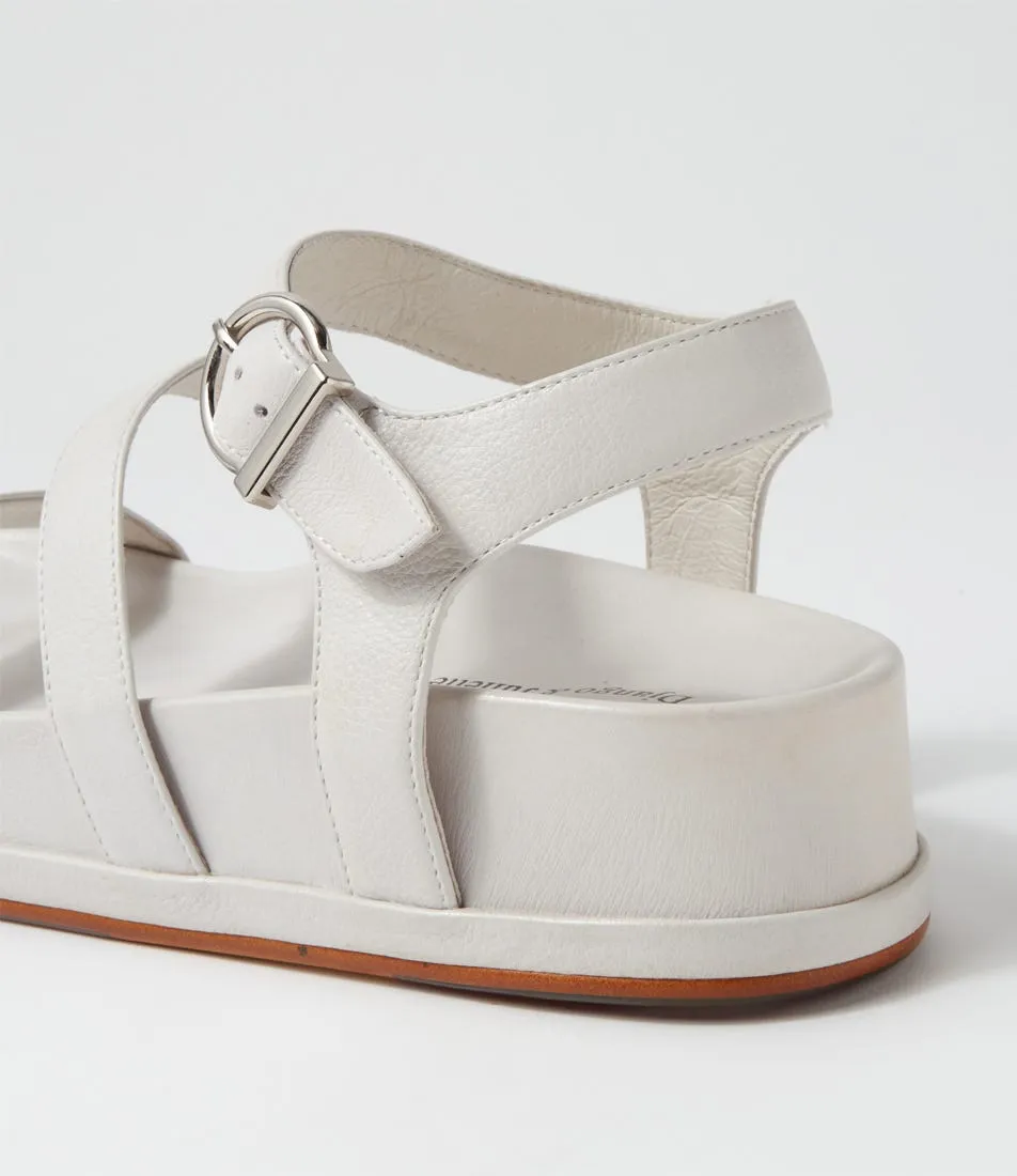 DJANGO & JULIETTE Gaavi Ivory Leather Sandals