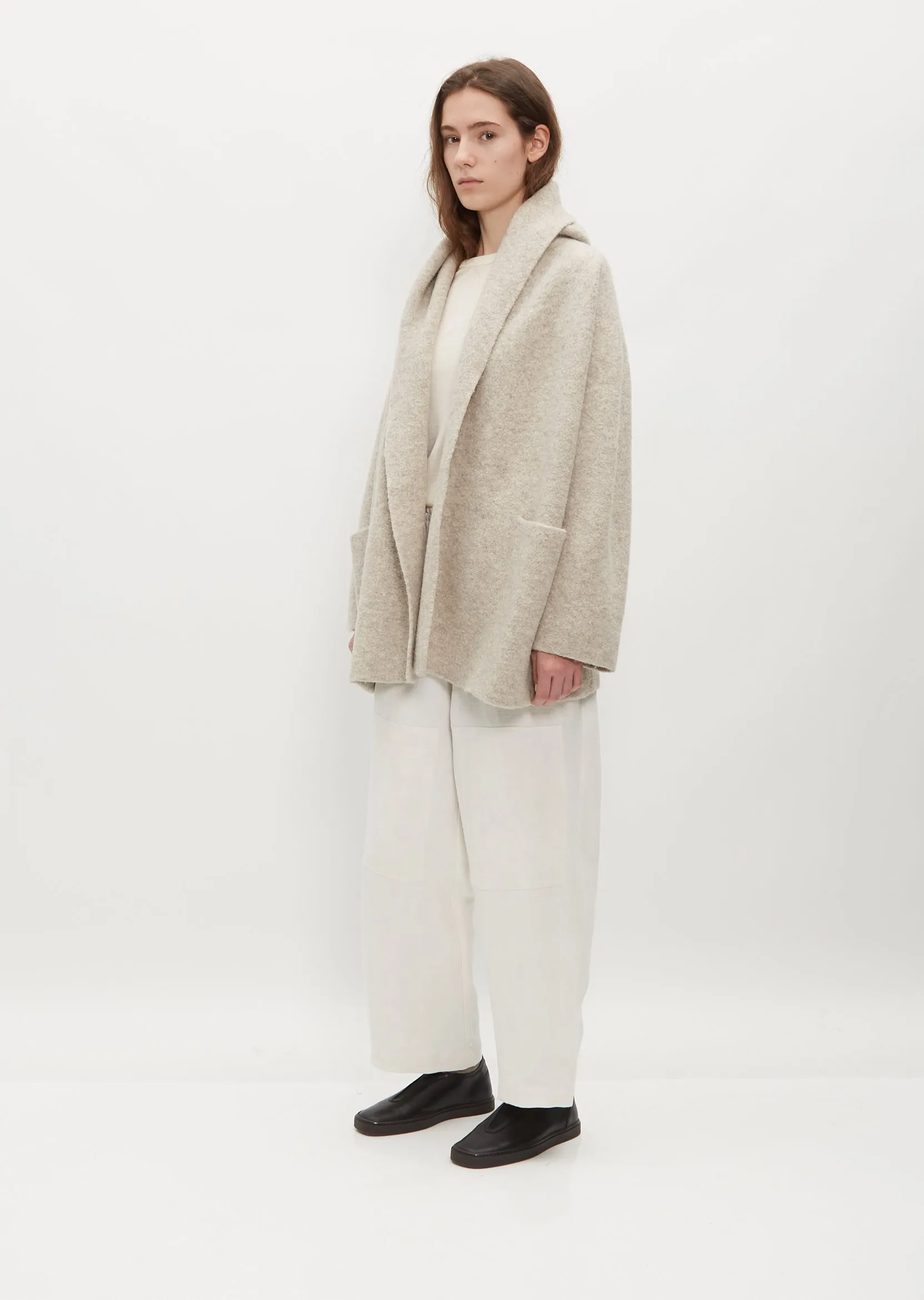 Double Face Alpaca and Wool Coat