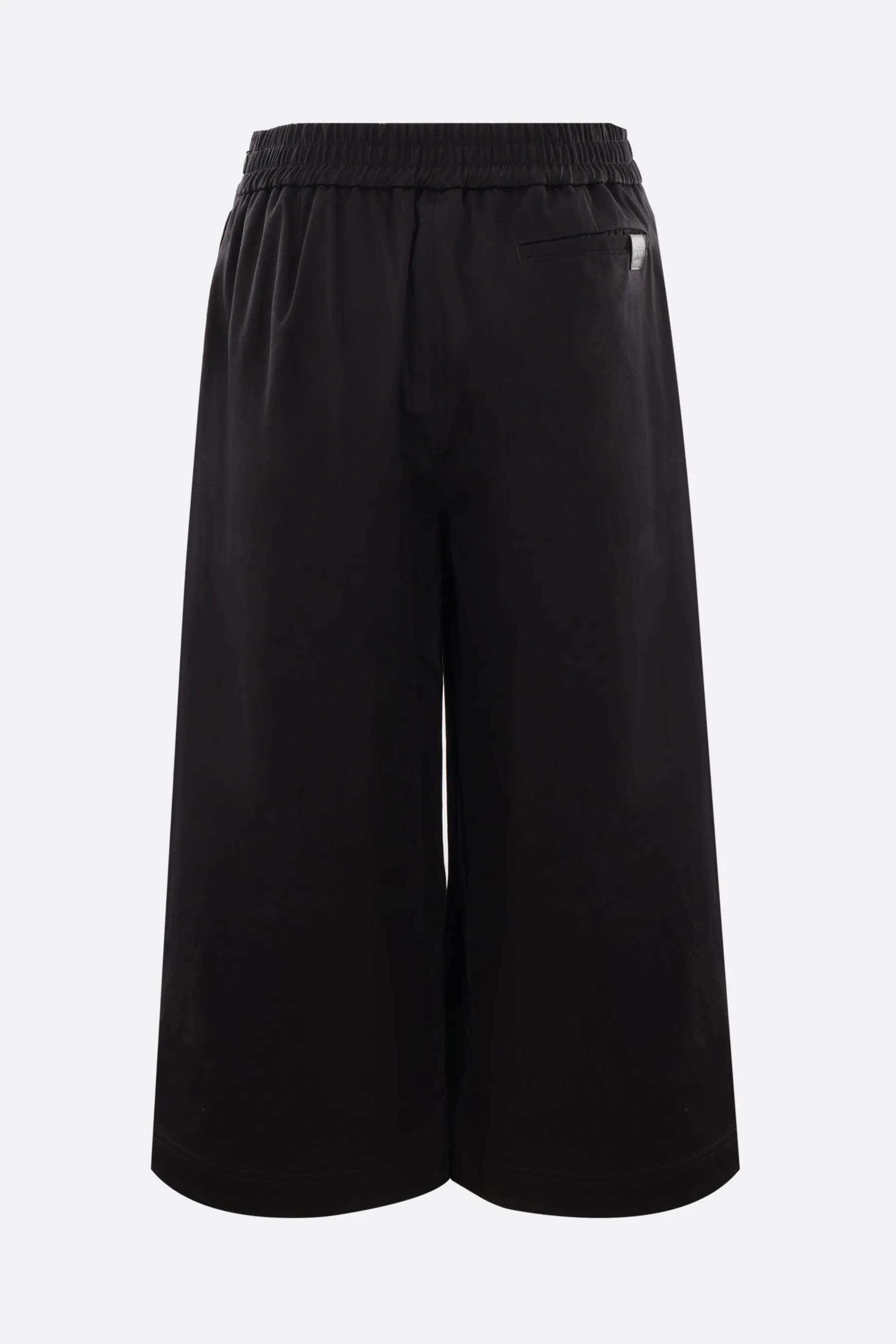 drill cropped wrap pants