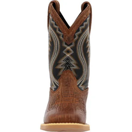 Durango® Lil' Rebel Pro Big Kids’ Acorn Black Onyx Western Boot