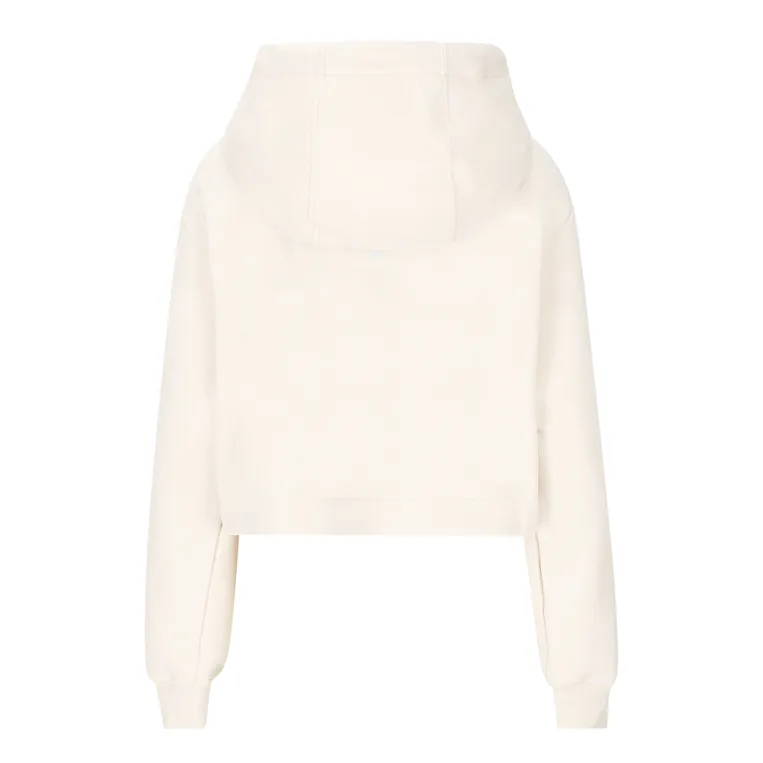 FENDI  |Monogram Long Sleeves Plain Logo Cropped Tops