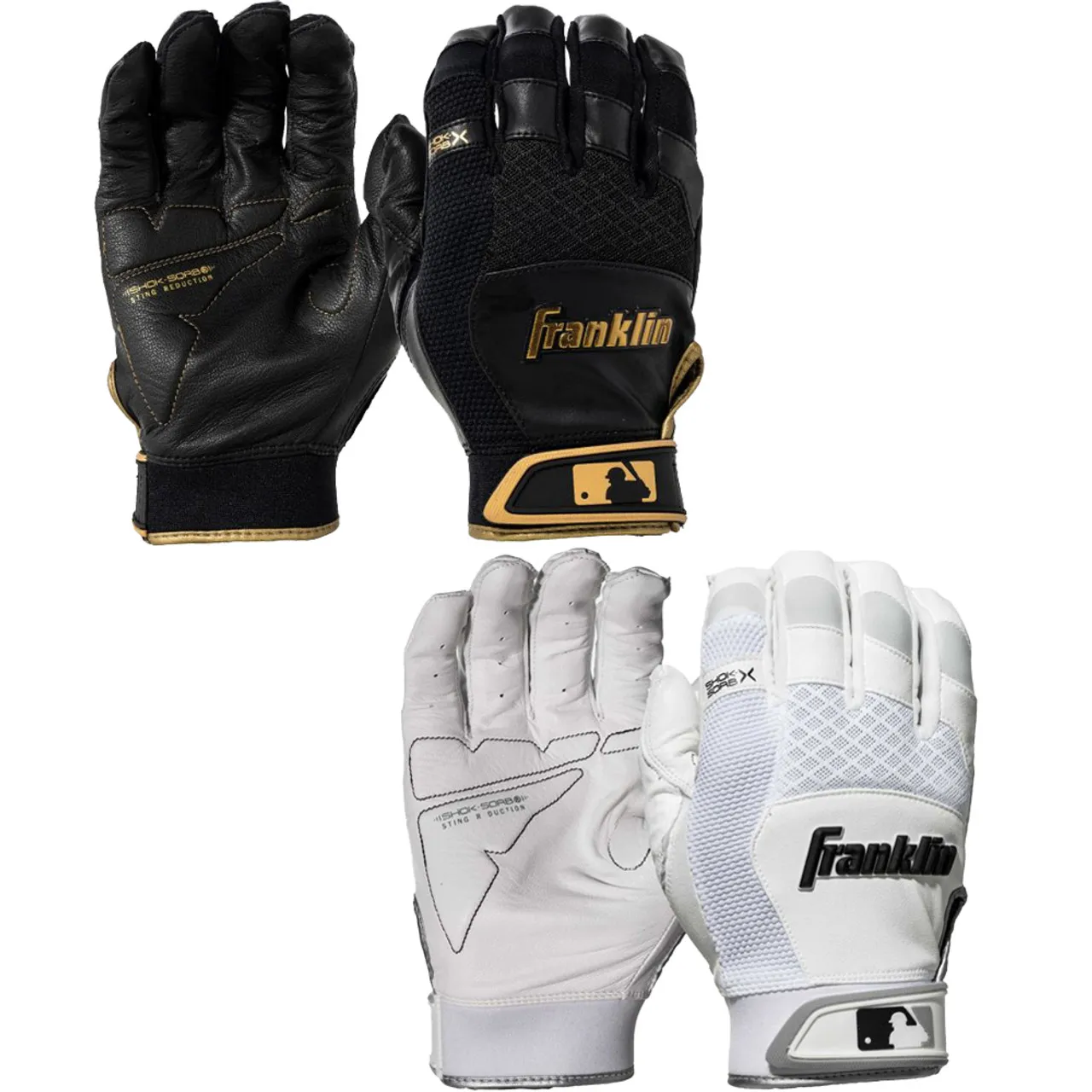 Franklin Shok Sorb X Youth Baseball Batting Gloves