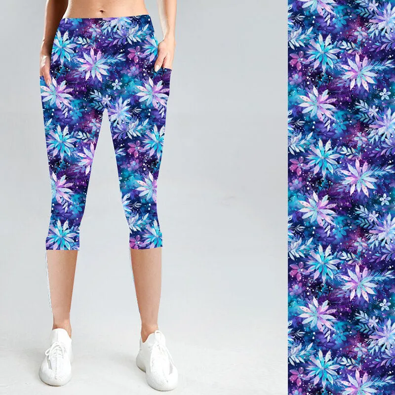 Frozen Fractals with Side Pocket Leggings