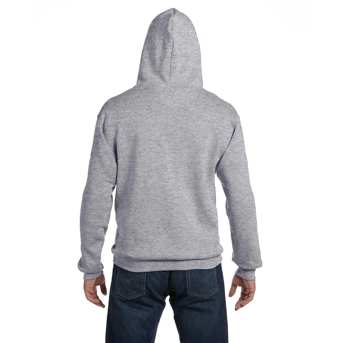 Fruit of the Loom Men's Athletic Heather 12 oz. Supercotton Full-Zip Hood