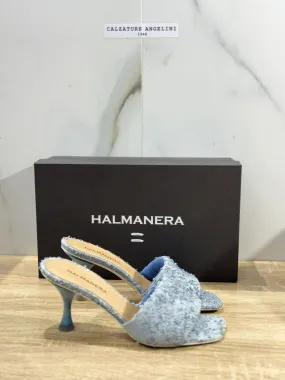 Halmanera Sandalo Donna Dana In Pelle Blu Luxury Shoes 37