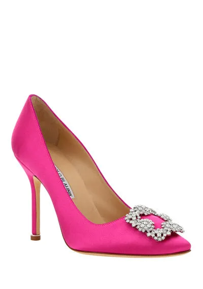 Hangisi Satin Pump 105 - Fuchsia