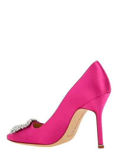 Hangisi Satin Pump 105 - Fuchsia