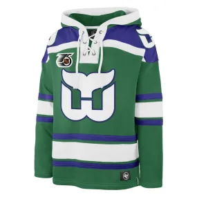 HARTFORD WHALERS VINTAGE RETRO FREEZE SUPERIOR '47 LACER HOOD