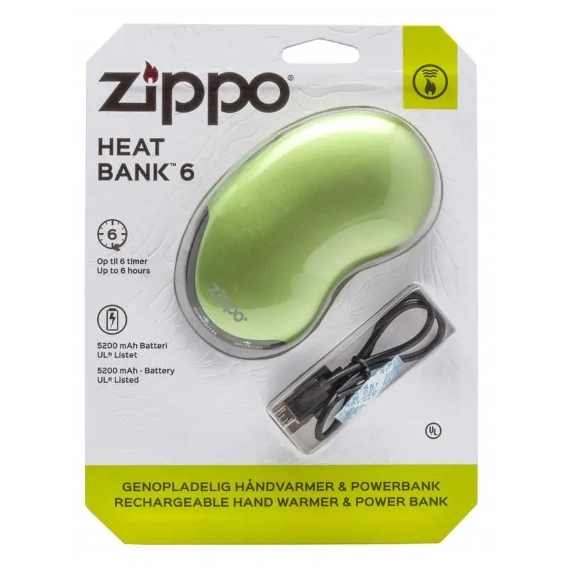 Heatbank 6-Hour Rechargeable Hand Warmer & Power Bank