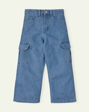 High Rise Cargo Jeans