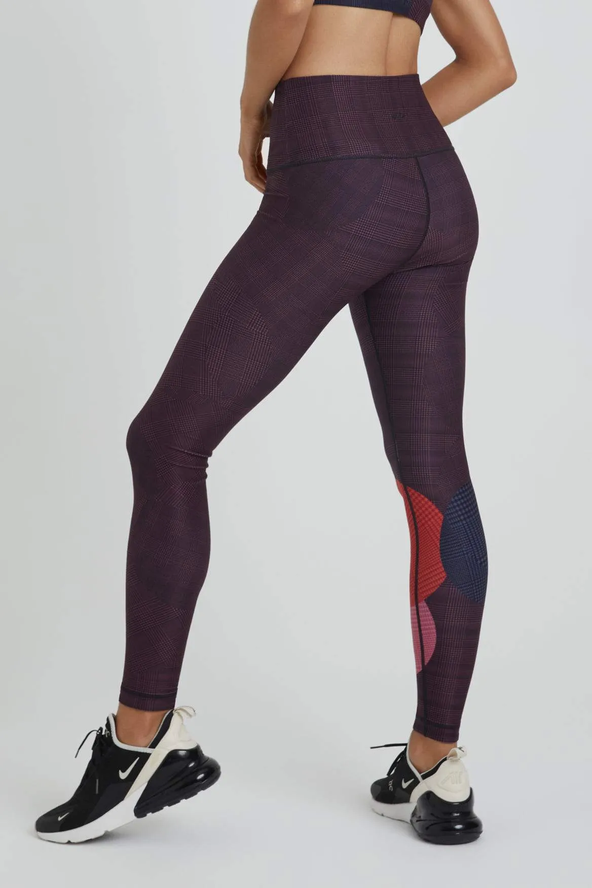 High Waist Leggings Burgundy Topsy Turvy