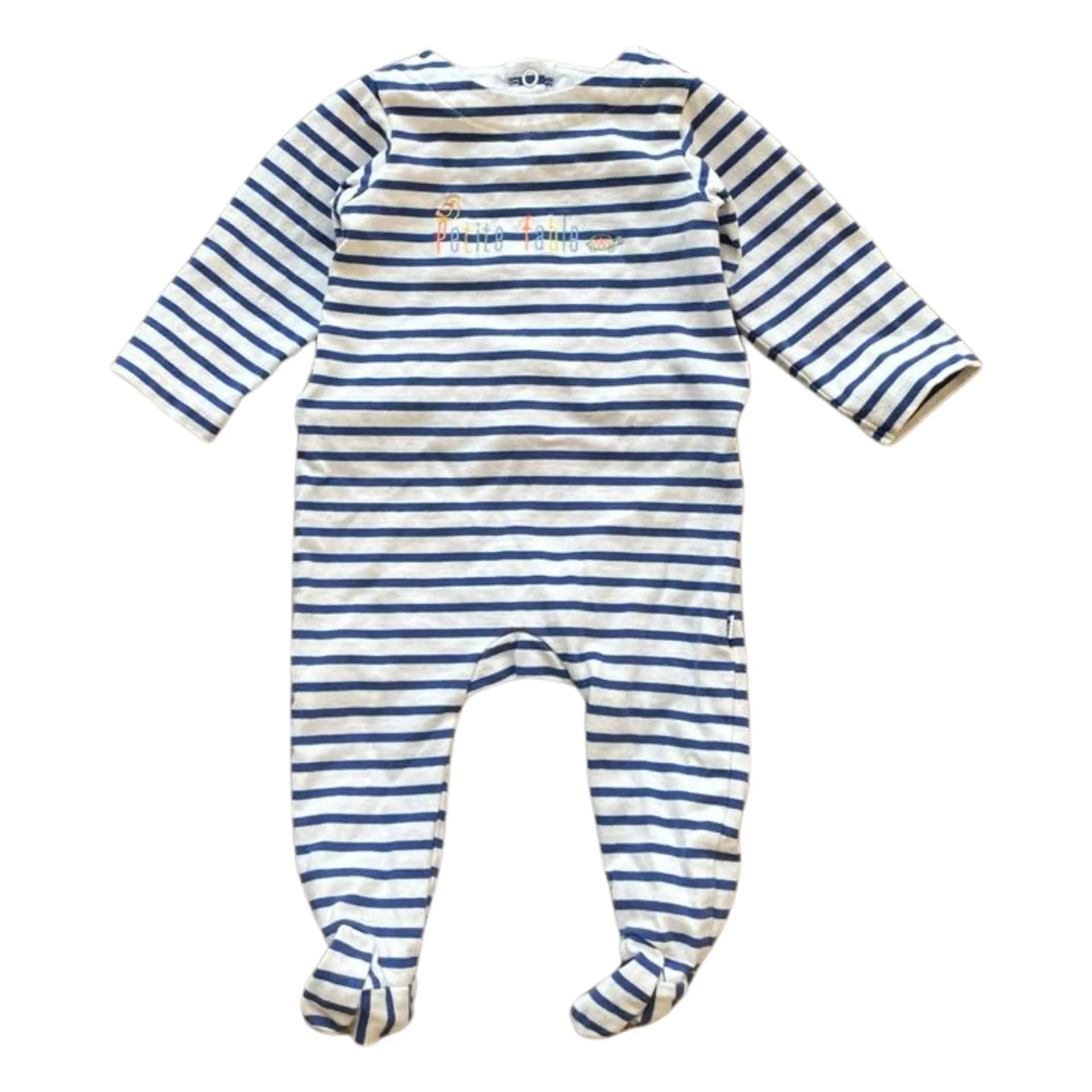 Jacadi Striped Footed Pajamas