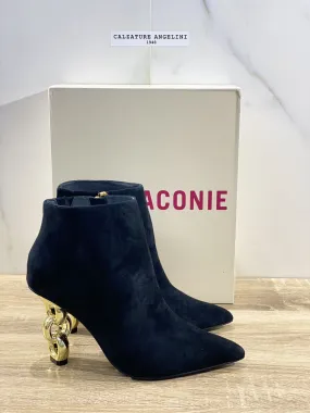 Kat Maconie stivaletto donna Toni Black suede luxury boot woman 37