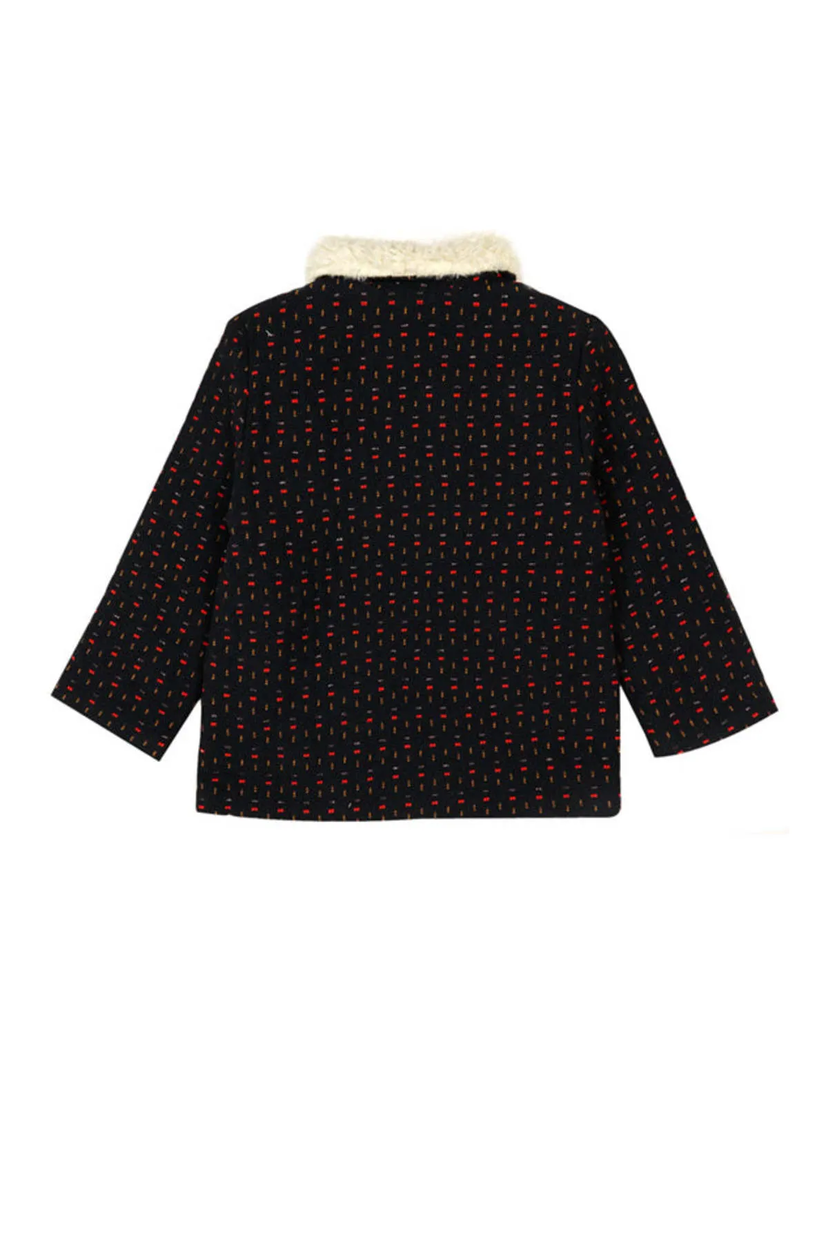 Kids Hundred Pieces Jacquard Coat - Navy