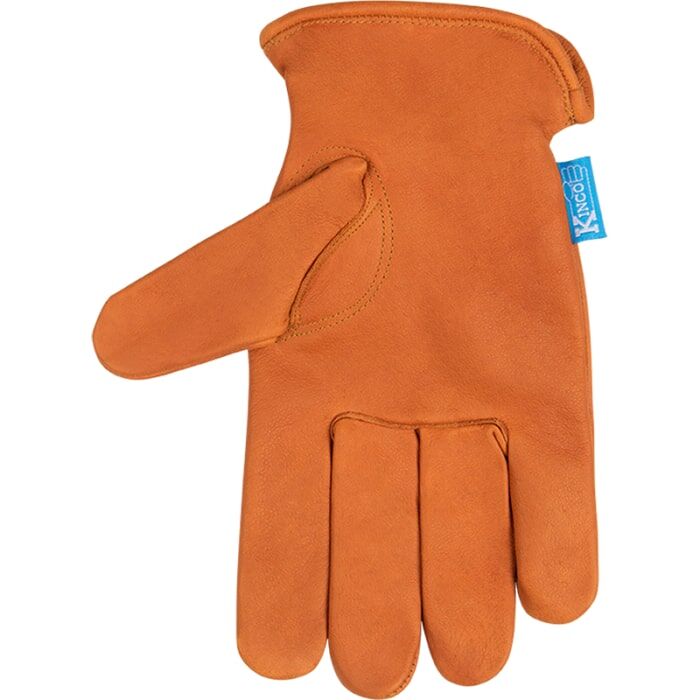 Kinco HydroFlector Water-Resistant Premium Grain Buffalo Driver Gloves in Rust