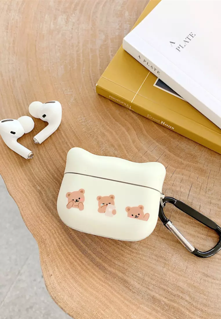 Kings Collection Cute Brown Bear AirPods Case (KCAC2236)