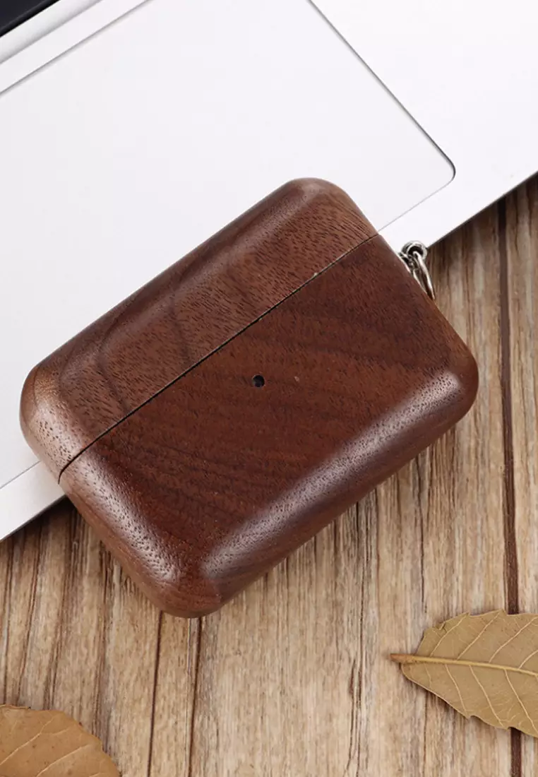 Kings Collection Walnut Wood AirPods Case KCW2190