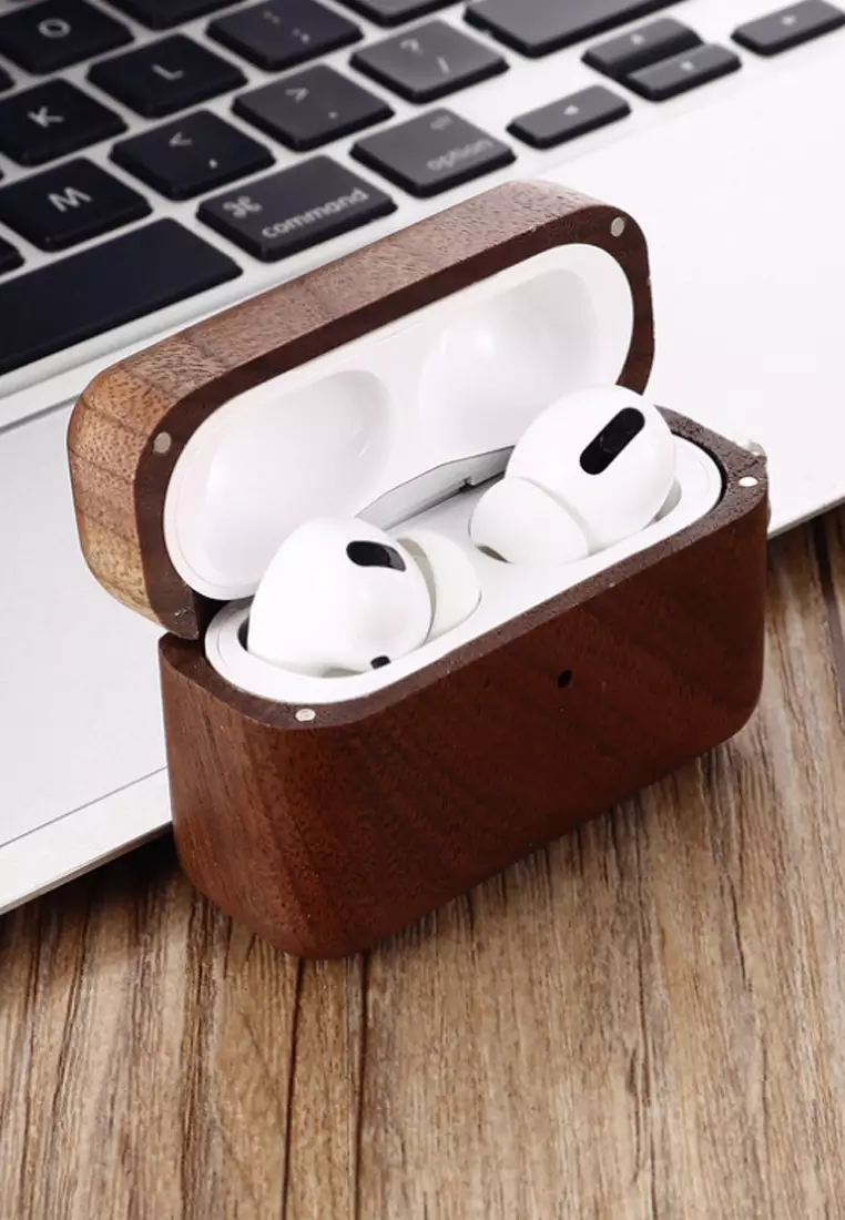 Kings Collection Walnut Wood AirPods Case KCW2190